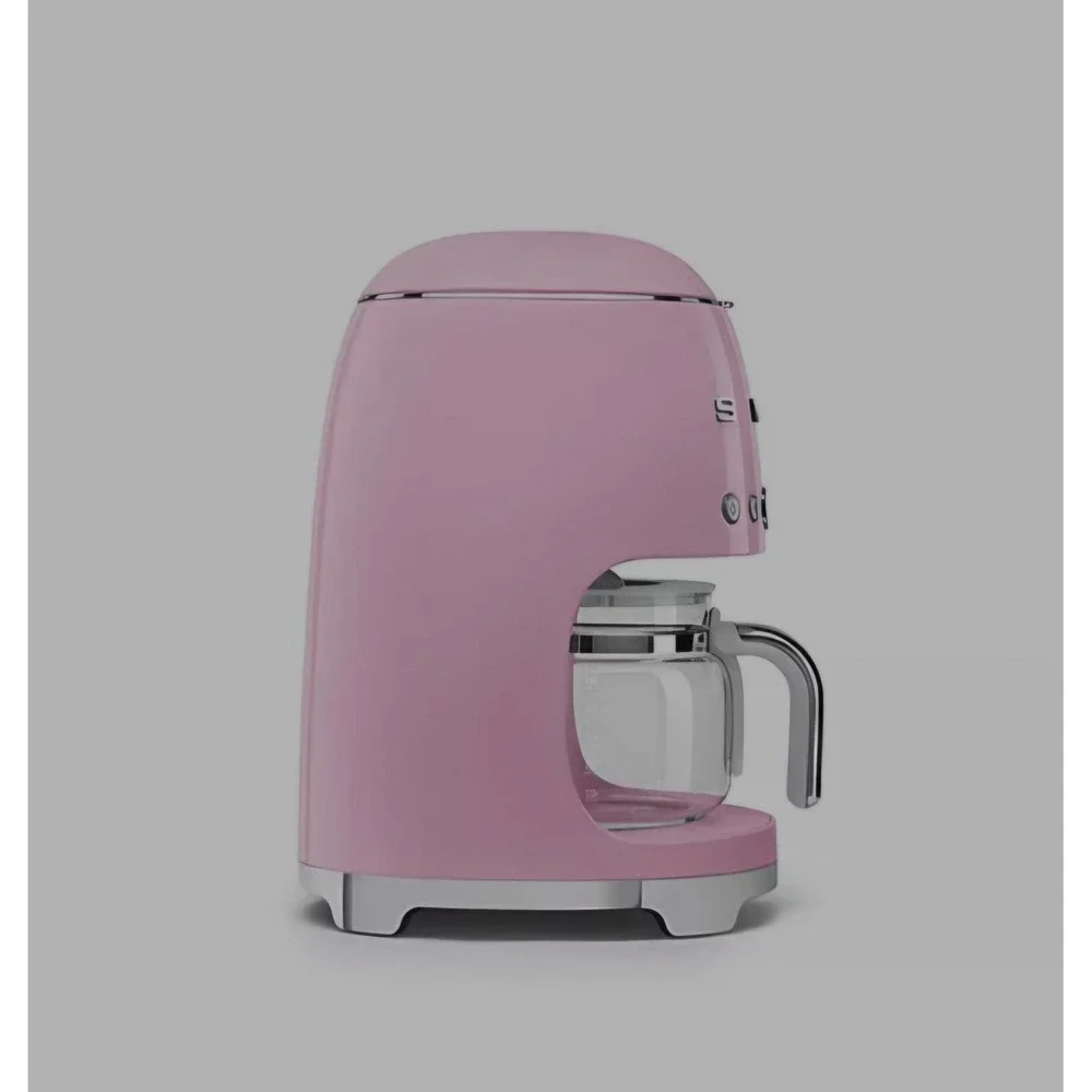 NIB SMEG 50's Retro Style Drip Filter Coffee Machine Pink DCF02PKUS 10-Cup